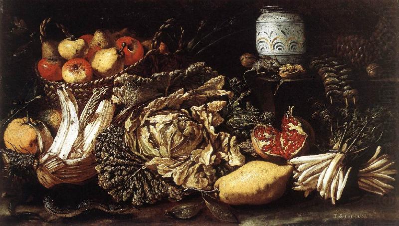 SALINI, Tommaso Still-life with Fruit, Vegetables and Animals f china oil painting image